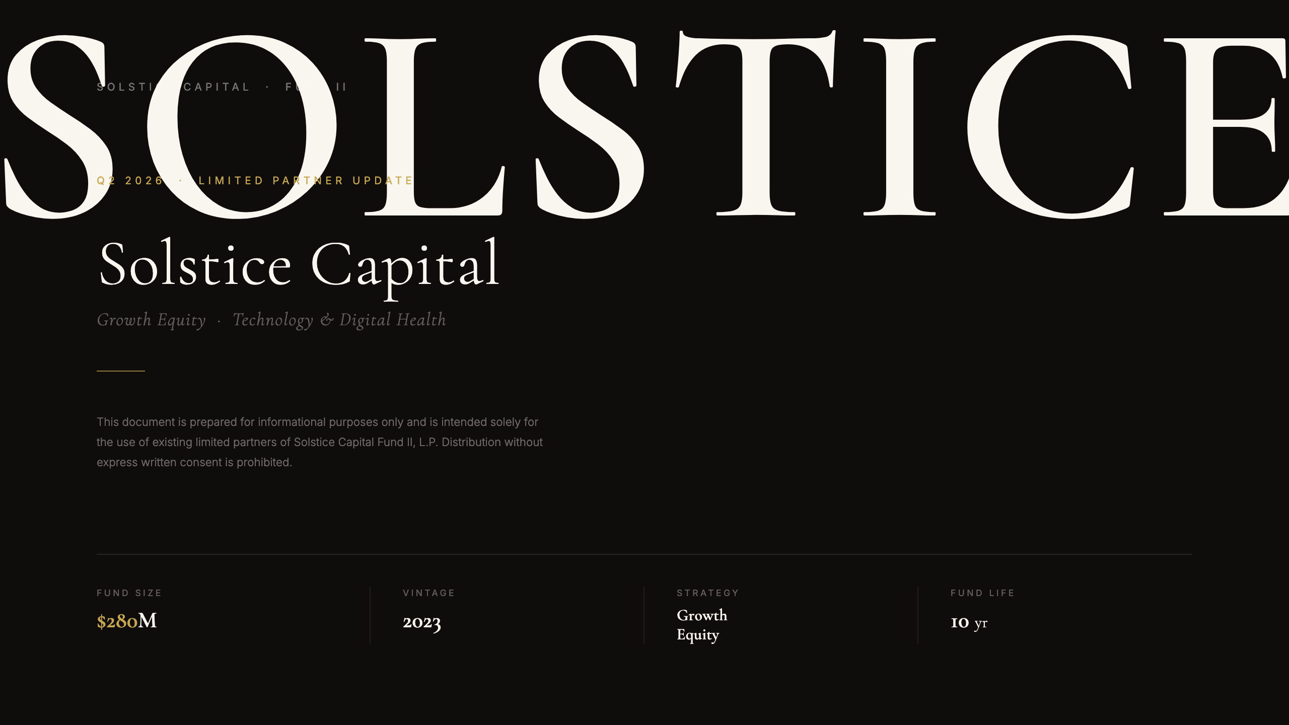 Solstice luxury-minimalist title craft