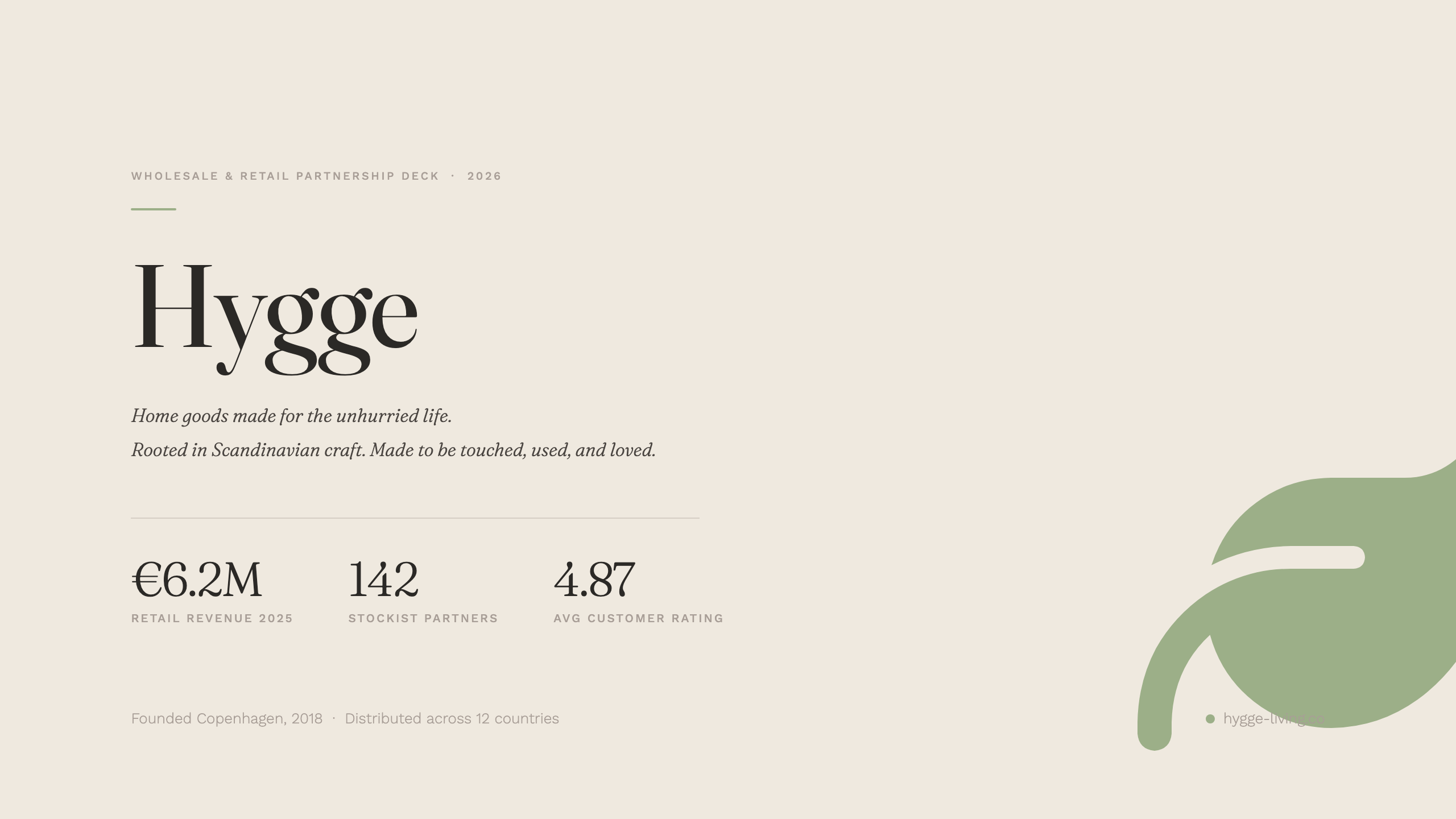 Hygge title layout